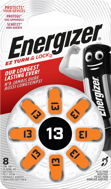 Energizer 13 DP-8 pre audioprotetiku - Gombíková batéria