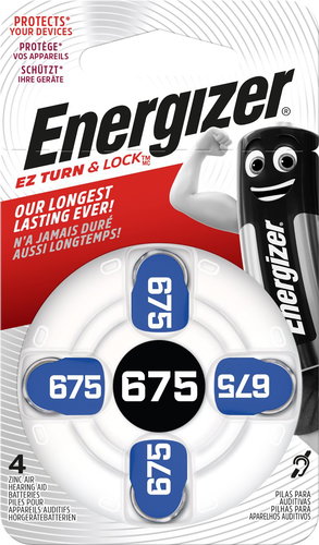 Energizer 675 DP-4 for hearing aid - Button Cell - Main image