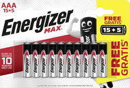 Energizer MAX AAA 15+5 zadarmo - Jednorazová batéria