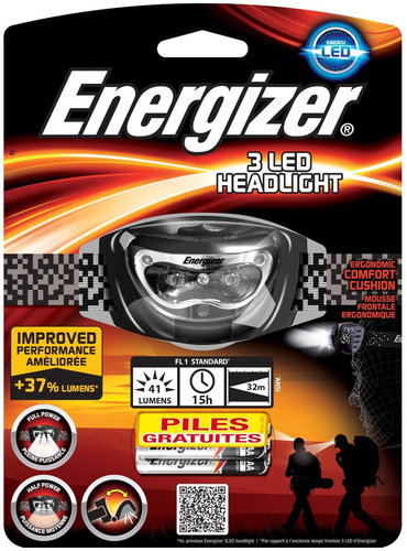 Energizer Headlight 3LED / 41 lumens 3AAA - Headlamp - Main image
