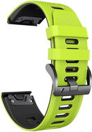 X-SITE silikonový pro Garmin QuickFit 22mm, zelenočerný - Watch Strap