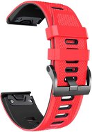 X-SITE silikonový pro Garmin QuickFit 26mm, červenočerný - Watch Strap