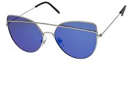 OEM Sluneční brýle pilotky Giant stříbrné obroučky modrá skla - Sluneční brýle