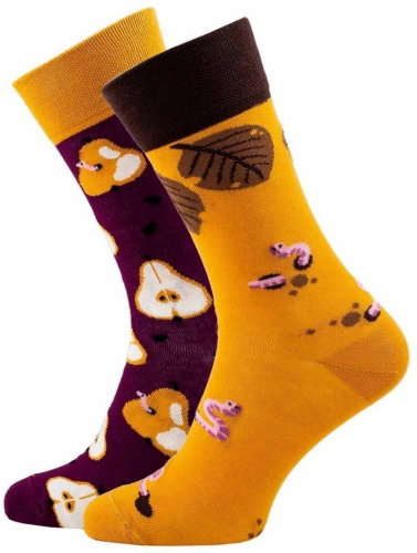 Cheerful patterned socks Pear Pair - Socks - Main image