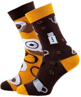 Cheerful Patterned Socks Coffee Lover - Socks