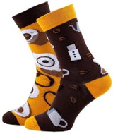 Cheerful Patterned Socks Coffee Lover - Socks