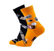 Cheerful colourful patterned socks Retro Camera - Socks
