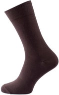 Men's monochrome socks Ruben brown - Socks