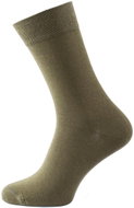 Men's monochrome socks Ruben khaki - Socks