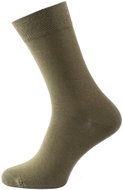 Men's monochrome socks Ruben khaki - Socks