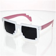 OEM Slnečné okuliare hranaté Robot bielo-ružové - Slnečné okuliare