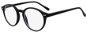 VeyRey Okuliare na modré svetlo oválne Justyn čierne - Okuliare na počítač