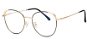 VeyRey Brýle blokující modré světlo oválné Petronell černo zlaté - Brýle na počítač
