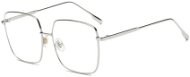 VeyRey Ernstep Kékfény szűrő szemüveg, szögletes, ezüst - Monitor szemüveg