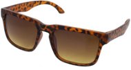 OEM Hranaté slnečné okuliare hranaté Gear melírovaný oranžový rám priehľadné hnedé sklá - Slnečné okuliare