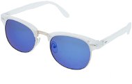 A Collection Grow Semi-framed White Frames Blue Glasses - Sunglasses