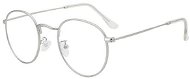 VeyRey Okuliare blokujúce modré svetlo oválne Dilton strieborné - Slnečné okuliare