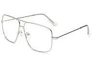 VeyRey Brýle s čirými skly hranaté Eileen stříbrné - Sluneční brýle