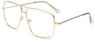 VeyRey Glasses with clear lenses square Miles gold - Sunglasses
