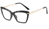 VeyRey Brýle s čirými skly hranaté Verity černé - Sluneční brýle