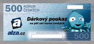 Alza.cz electronic gift voucher to purchase goods worth CZK 500 valid until September 30, 2015 - Gift Card
