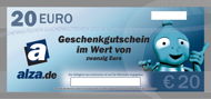 Elektronický dárkový poukaz Alza.de na nákup zboží v hodnotě 20 € - Voucher