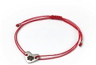 Heart Bracelet DOG "Click and Feed", red - Charity