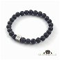 Lava bracelet "Click and Feed" black - Charity