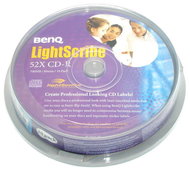 CD-R médium BenQ LightScribe 1.2 DataGuard Gold 52x 80m/700MB balení 10ks cakebox - DVD Burner