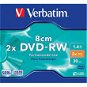 Verbatim DVD-RW MINI 8cm 2x, 1ks v SLIM krabičce - Médium