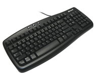 Promo klávesnice Microsoft Basic Keyboard CZ, černá (black), PS/2 - Keyboard