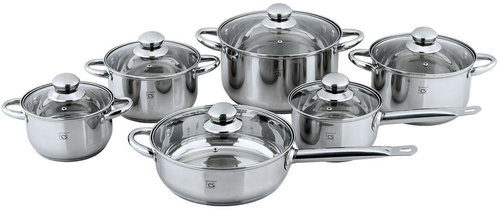 CS Solingen Edelstahl Set KASSEL 12tlg - Geschirr-Set - Hauptbild