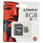 Kingston MicroSDHC 8GB Class 4 + SD Adapter - Memory Card