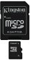 Kingston Micro SDHC 16 GB Class 4 + SD adaptér - Pamäťová karta