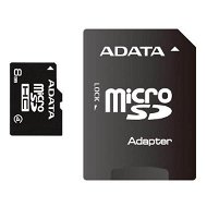 A-DATA Micro SDHC 8GB Class 4 + SD adapter  - Memory Card