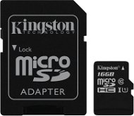 Kingston MicroSDHC 16 GB Class 10 + SD Adapter - Speicherkarte