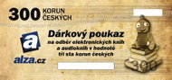 Electronic gift voucher Alza.cz to purchase e-books and audiobooks for CZK 300  - Voucher