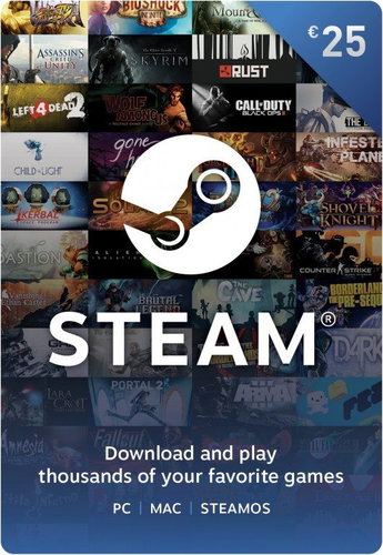 Steam Wallet - 25€ - Electronic License - Main image