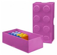LEGO Lunchbox 100 x 200 x 75 mm - pink - Snack-Box