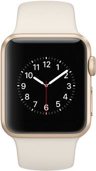 DEMO Apple Watch Sport 38mm Gold aluminum with an antique white strap Smart Watch Alza.cz