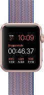 DEMO Apple Watch Sport 42mm Pink zlatý hliník s kráľovským modrým popruhom vyrobeným z tkaných nylonov - Smart hodinky