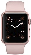 Apple Watch Series 1 38mm Ružový zlatý hliník s pieskovým ružovým športovým pásom DEMO - Smart hodinky