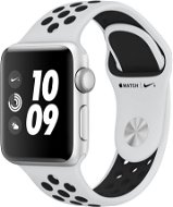 Apple hodinky radu 3 Nike + 38 mm GPS strieborný hliník s Platinum / Šedá športový pás Nike DEMO - Smart hodinky