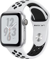 DEMO Apple Watch Series 4 Nike+ 40mm Stříbrný hliník s platinovým/černým sportovním řemínkem Nike - Chytré hodinky