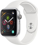 DEMO Apple Watch Series 4 44mm Silber Aluminium mit weißem Sportarmband - Smartwatch