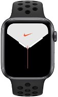 KB Apple Watch Nike Series 5 44mm Vesmírne sivý hliník s antracit./čiernym športovým remienkom Nike - Smart hodinky