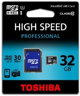 Toshiba Micro SDHC 32GB Class 10 s SD adaptérom - Pamäťová karta