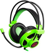 C-TECH Helios black - green - Headphones