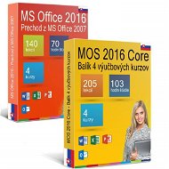 GOPAS MS Office 2016 + MOS 2016 Core  –  12 + 4 samoštudijných výučbových kurzov na 120 dní SK (elektronic) - Elektronická licencia