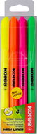 Textmarker KORES HIGH LINER - Textmarker-Set (4 Farben - Gelb, Rosa, Orange, Grün) - Zvýrazňovač